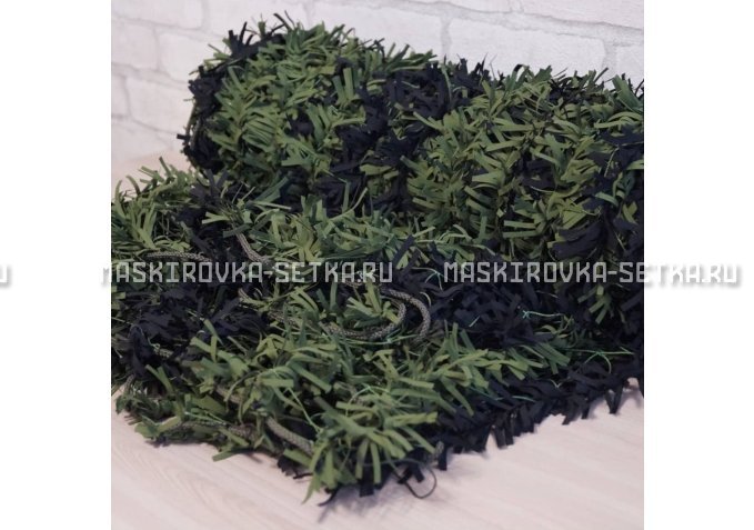 Маскировочная сеть Зеленя 2х3 м (зелено-черная) – купить по цене 3200 руб. в интернет-магазине в городе Брянск картинка 4